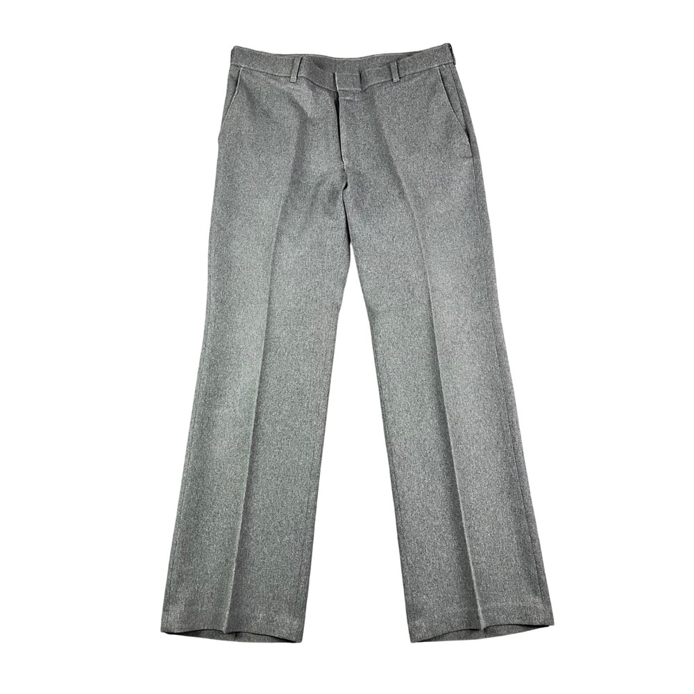 Vintage Levis Action Slacks Mens 35x31 Grey Heathered Straight Leg Pants
